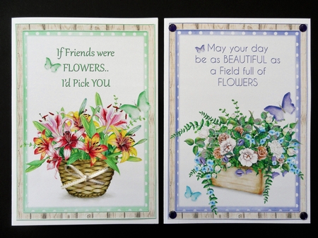 2 Floral Card Fronts 4 by Valerie Spowart