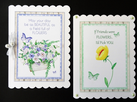 2 Floral Card Fronts 5 by Valerie Spowart