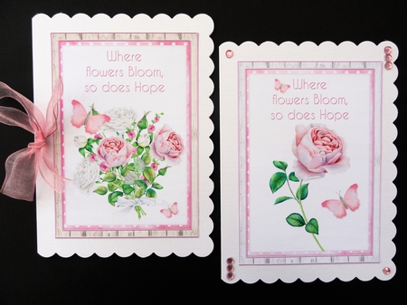 2 Floral Card Fronts 11 by Valerie Spowart