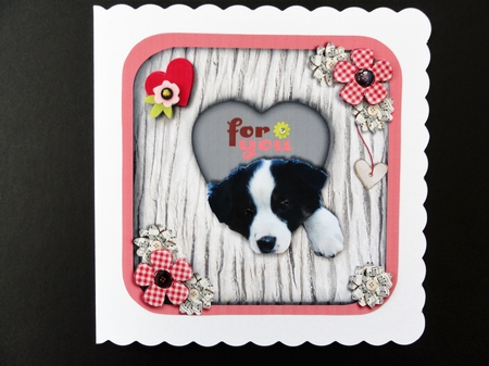 Border Collie Heart by Valerie Spowart