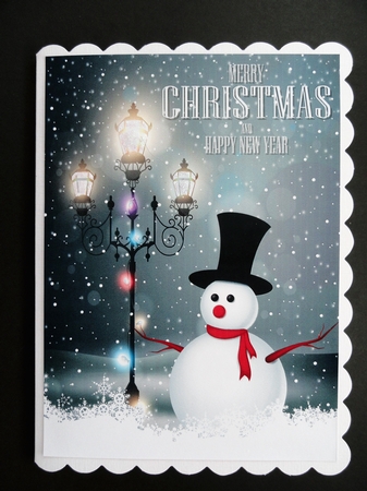 Dashing Through the Snow Card Fronts 14 by Valerie Spowart