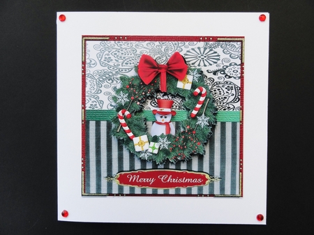 Black and White Christmas #2 Topper with Insert Mini Kit by Valerie Spowart