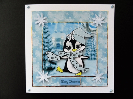 Penguin in wonderland by Valerie Spowart