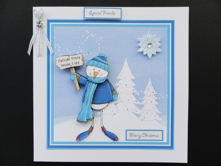 Frozy snowman by Valerie Spowart