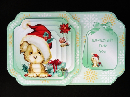 Cute Puppy Christmas Card Kit by Valerie Spowart