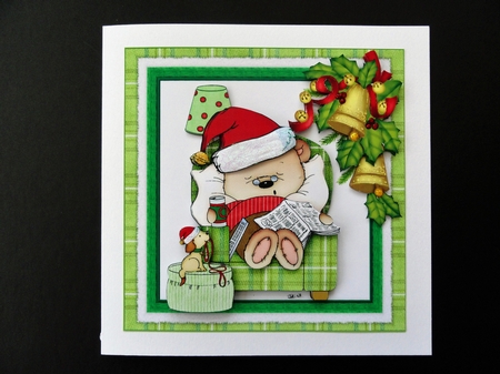 7x7 relax dad its Christmas mini kit by Valerie Spowart