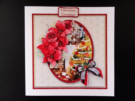 Christmas at the Fireside Decoupage Card by Valerie Spowart