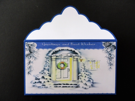 Christmas door vintage Christmas money wallet by Valerie Spowart