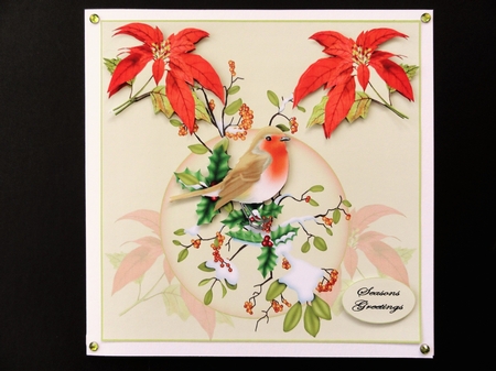 robins at christmas by Valerie Spowart