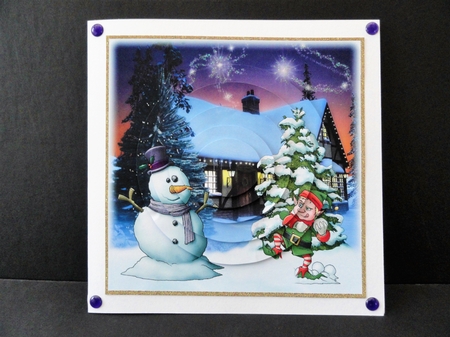 Mini Kit- Merry Christmas -Snowman & Cheeky Elf by Valerie Spowart
