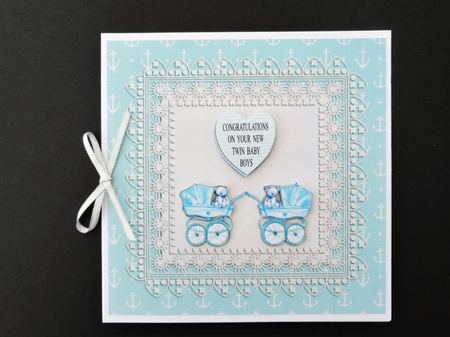 New Baby - Boy - Twins by Valerie Spowart