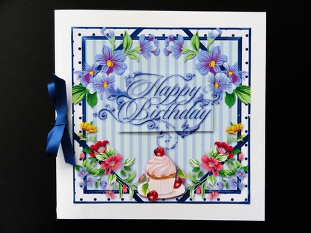 Cupcake Happy Birthday 3 by Valerie Spowart