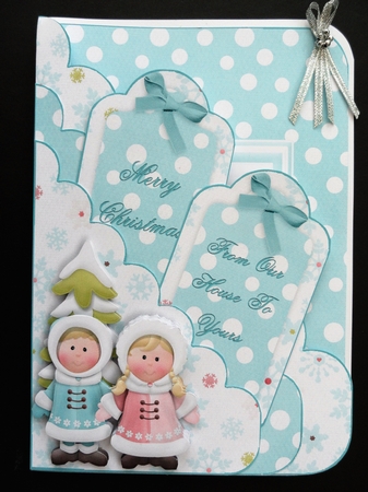 Eskimo Escapades Scallop Pocket Card Kit with Envelope by Valerie Spowart