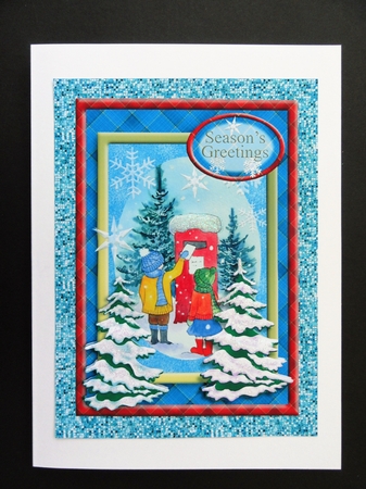 Light Blue Color - Marlo Glitter - A4 Background d3 by Valerie Spowart
