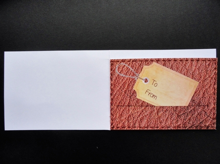 Male Wallet Voucher Envelope, Gift, Money Pocket by Valerie Spowart