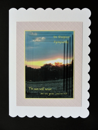 SYMPATHY SUNSET PYRAMID TOPPER by Valerie Spowart
