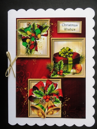 Frame Trio Christmas - Bells & Bows by Valerie Spowart