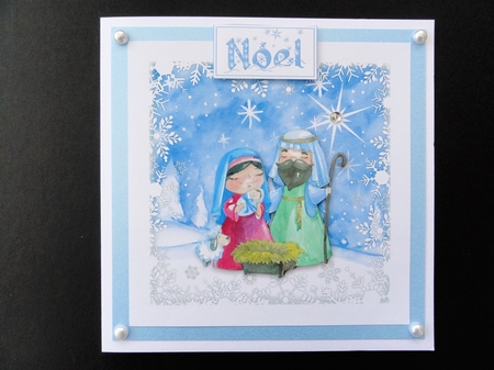 Mary Joseph and Baby Jesus by Valerie Spowart