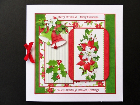 Poinsettias and bells by Valerie Spowart