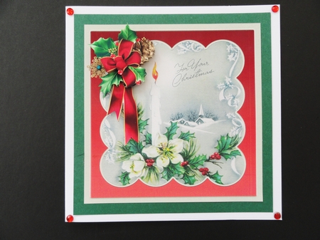 Christmas candle by Valerie Spowart