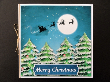 Santa Silhouette by Valerie Spowart