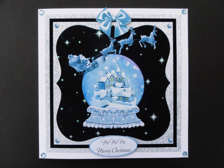 Santa Scene Ho Ho Ho by Valerie Spowart