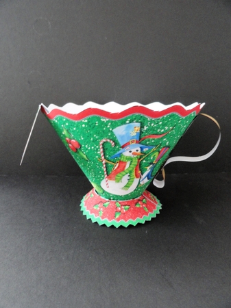 CHRISTMAS FLUTED TEACUP - TDS TC6 GIRLS TEA PARTY by Valerie Spowart