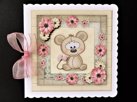 Cute Mouse Birthday Girl by Valerie Spowart