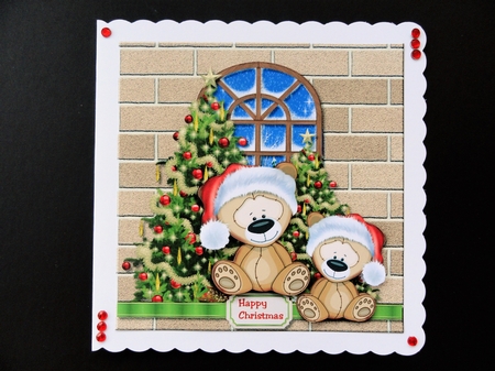 Cute Teddies Christmas by Valerie Spowart