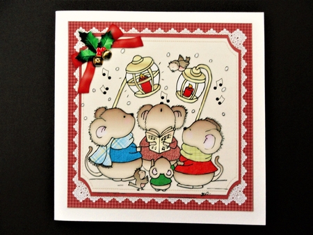 8x8 Micemas Carol singers ini kit by Valerie Spowart