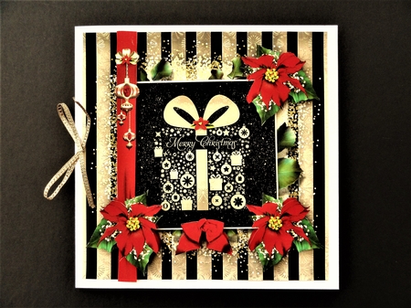 Golden Black Christmas Gift Card Mini Kit by Valerie Spowart