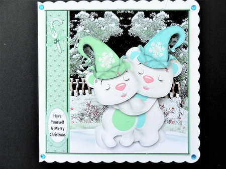 Cuddly Bears - Green by Valerie Spowart