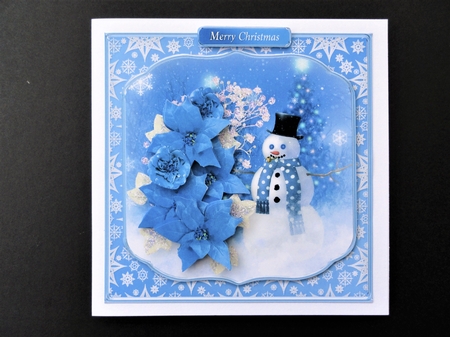 Mr Snowman - Decoupage Card Mini Kit by Valerie Spowart