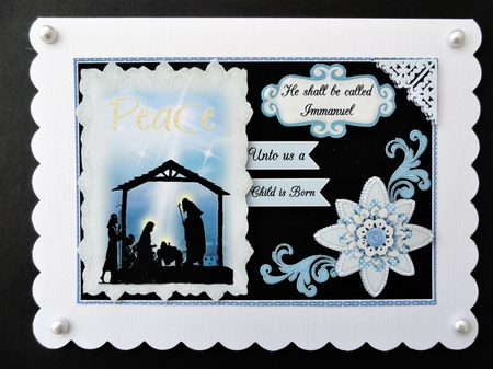 A Child is Born a5 Card Front by Valerie Spowart