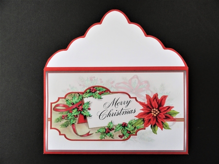 Poinsettias money wallet by Valerie Spowart