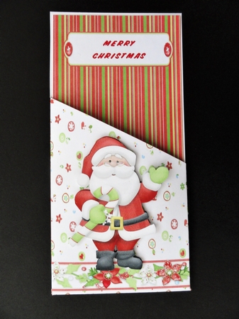 HO HO HO SANTA 2 MONEY HOLDER CARD by Valerie Spowart