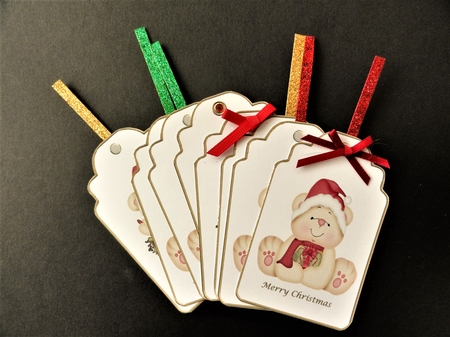 Christmas Bears Gift Tags by Valerie Spowart