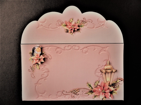 Christmas Robin & Flowers Money Wallet by Valerie Spowart