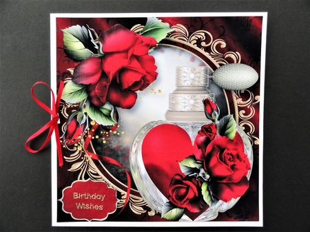 The Scent Of Hearts & Flowers - Valentines 8x8 by Valerie Spowart