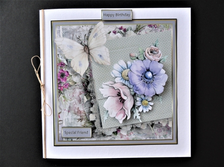 Spring flowers and butterfly  by Valerie Spowart