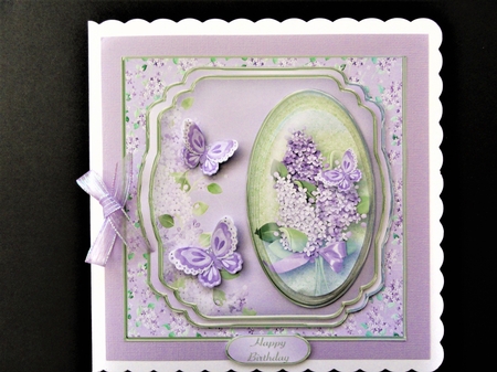 Gathering Lilacs - Multi-layered Card Mini Kit by Valerie Spowart