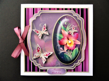 Orchids - Multi-layered Card Mini Kit by Valerie Spowart