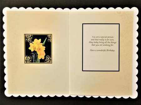 Birthstone and Birth Flower - March Insert by Valerie Spowart