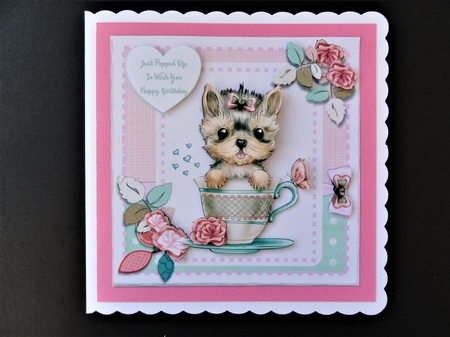 Yorkshire Terrier in a Teacup by Valerie Spowart