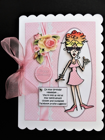 Rita and her Facebook profile  by Valerie Spowart