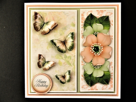 Vintage Wildrose Butterflies and Doilies 1131 by Valerie Spowart