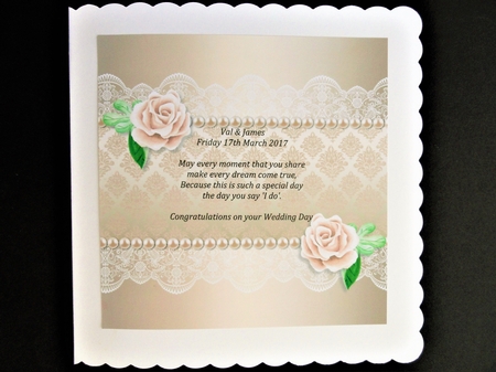 Cream Roses insert by Valerie Spowart