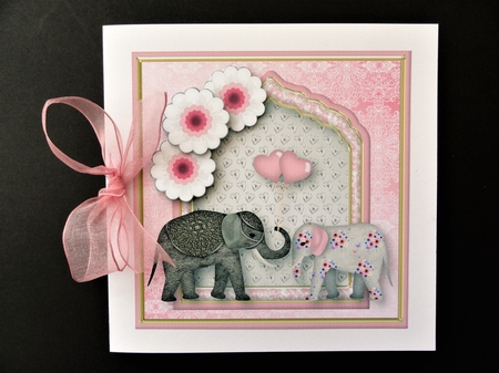 My Special Valentine - Decoupage Card Front by Valerie Spowart