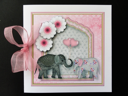 My Special Valentine - Decoupage Card Front by Valerie Spowart
