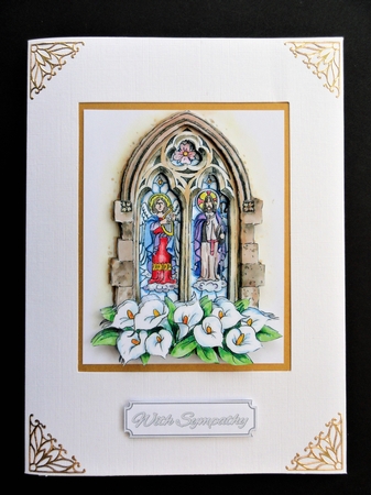 Sympathy Decoupage - Lily Window by Valerie Spowart